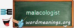WordMeaning blackboard for malacologist